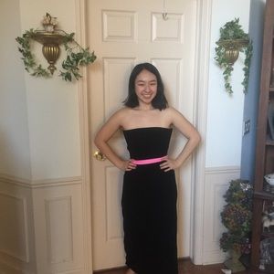 Strapless Ann Taylor Velvet Dress